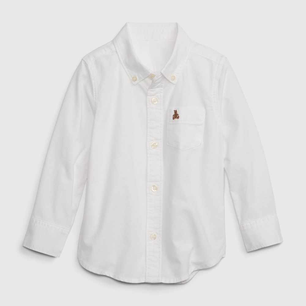 Baby Gap Boys White Button Down Shirt 2T Pre-Owned